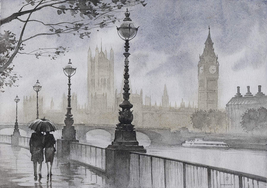 На набережной Темзы