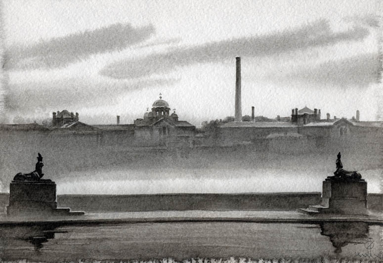 Кресты, Нева и сфинксы Шемякина