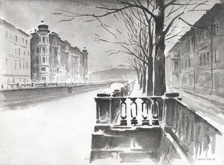 Зима на канале